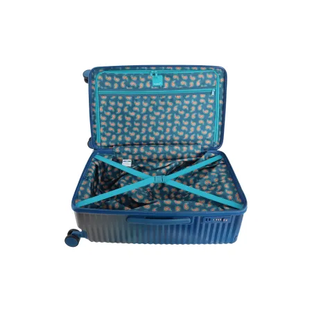Średnia walizka Saxoline Elite Trunk niebieska 88l
